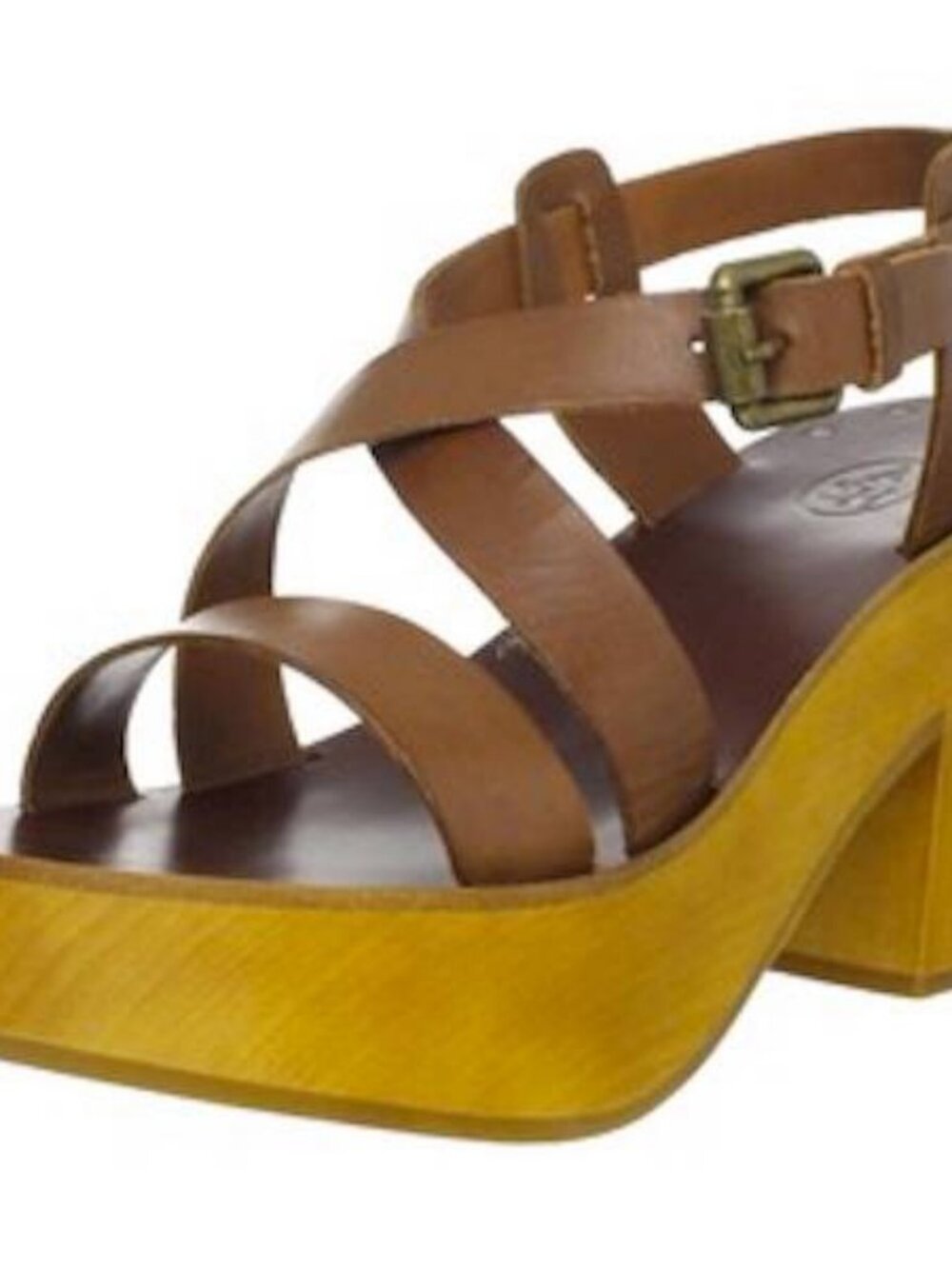 Ash Wonder Camel Platform Woody Heels Size 9